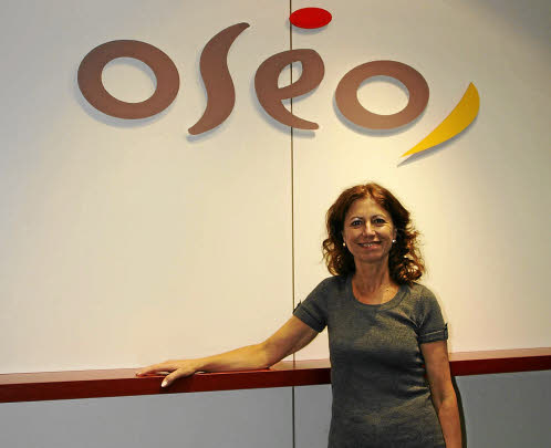 Lucia Lombardo, responsable crédit et communication d'oséo Rhône-Alpes, et animatrice du club Oséo Excellence.